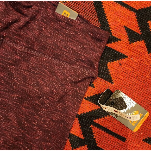 NEW RBX Women's Burgundy Heathered Leggings M High Waist. - Picture 9 of 9